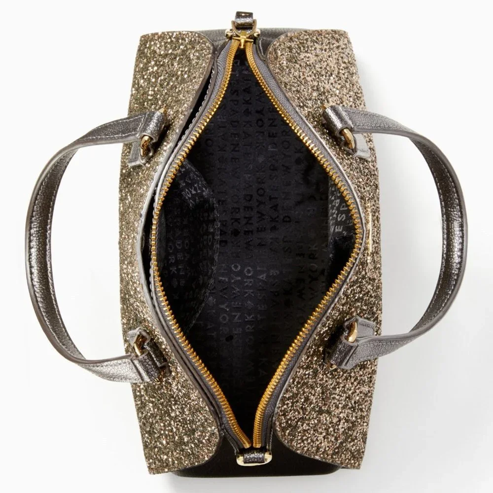 💕NWT Kate Spade glitter Reiley satchel/crossbody
